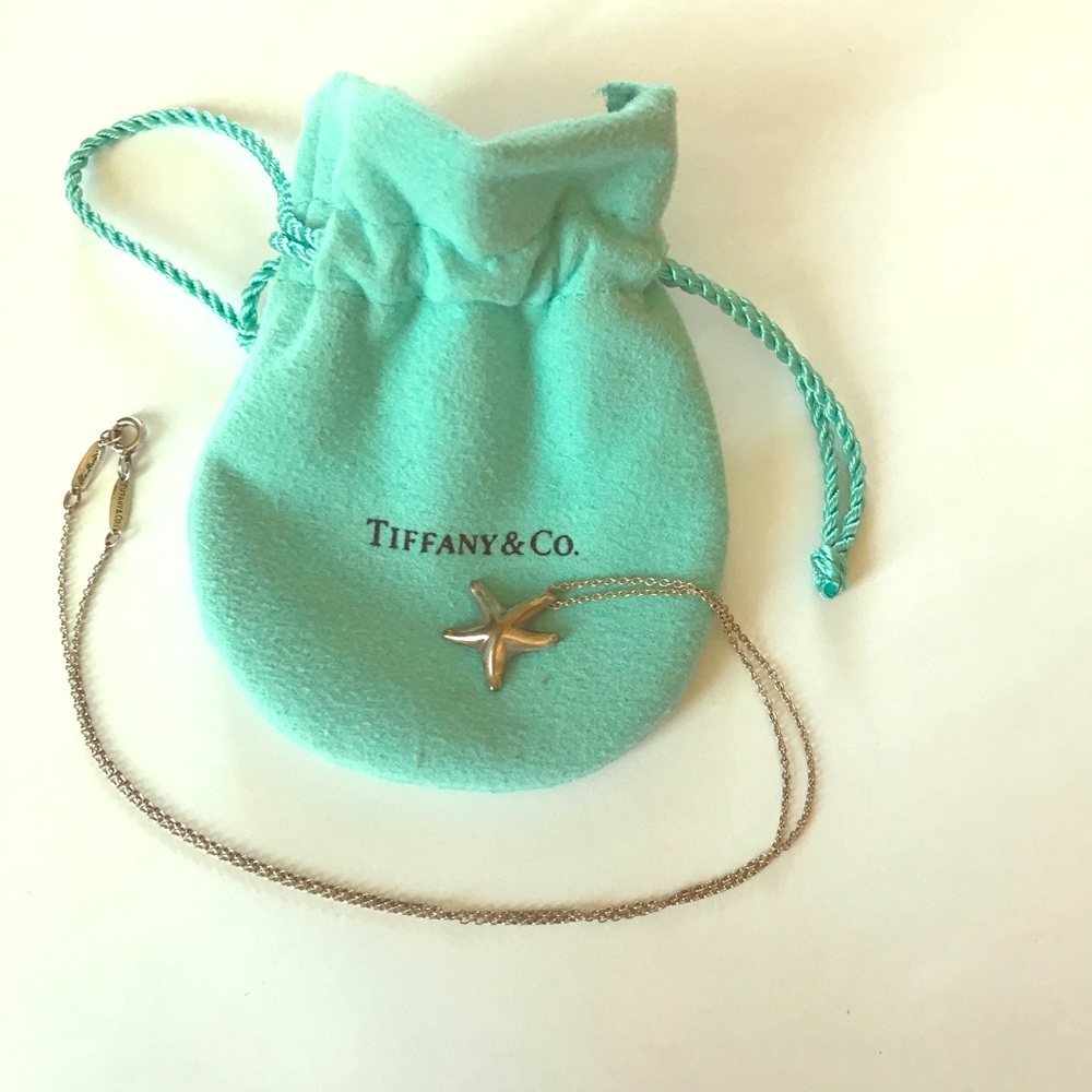 Tiffany & Co Peretti Sterling Starfish Necklace 16